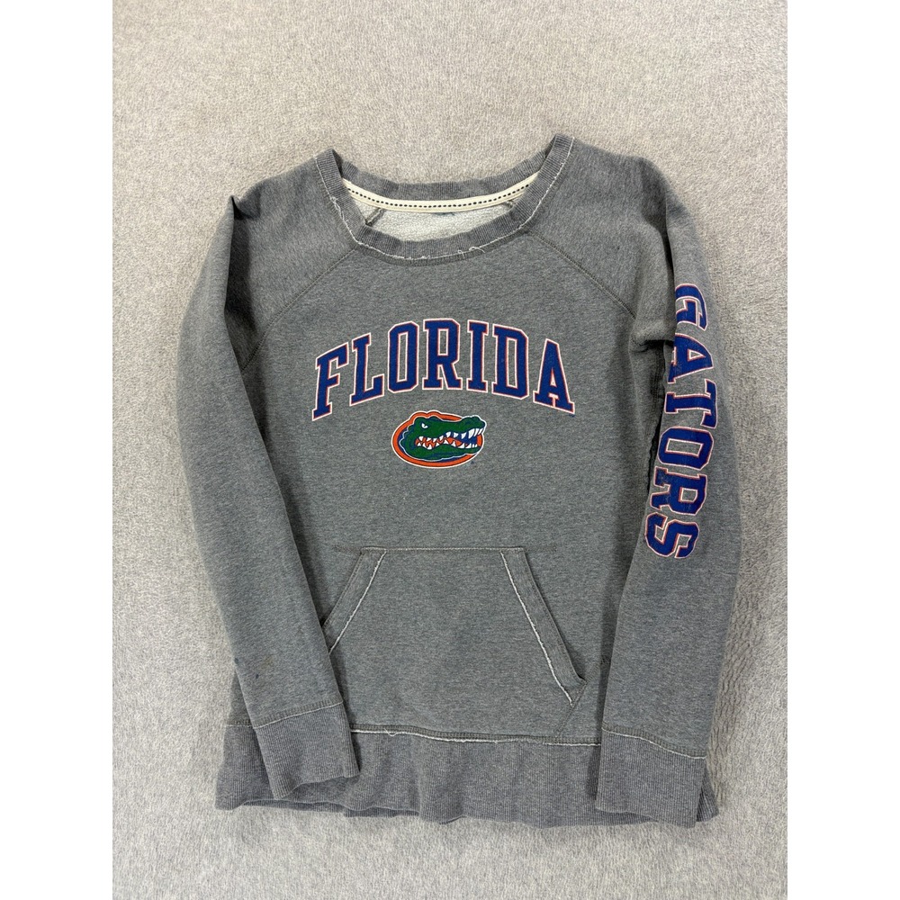 Florida Gators Long‎ Sleeve Campus Sweatshirt (Women's Medium) Gray